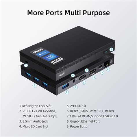 MeLE Fanless Mini PC Quieter3Q 11th Gen N5105 8GB 128GB,。